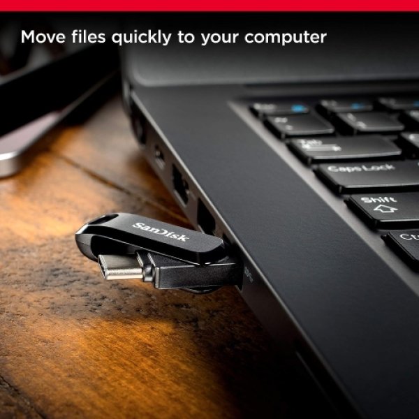 64GB Ultra Dual Drive Go USB Type-C Flash Drive, Black - SDDDC3-064G-G46 - Image 3