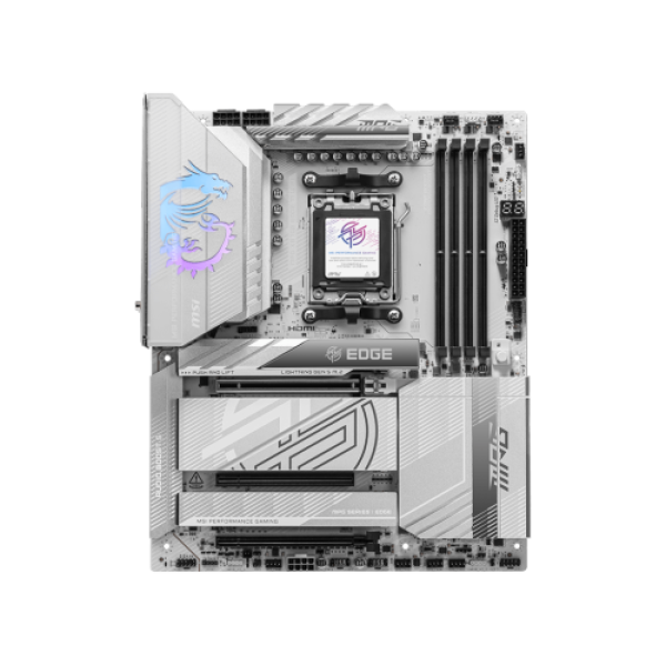 MSI MPG X870E Edge TI WiFi Gaming Motherboard (AMD Ryzen 7000 Series Processors, AM5, DDR5, PCIe 4.0, M.2, SATA 6Gb/s, USB 3.2 Gen 2, HDMI/DP, Wi-Fi 6E, ATX) - Image 2